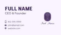 Purple Dress Mannequin Business Card