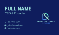 Digital Program Lettermark Business Card Design