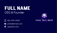 Gaming Skull Headset Business Card