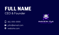 Gaming Skull Headset Business Card Design