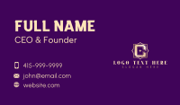 Elegant Jewelry Pawnshop Business Card