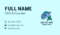 Sad Blue Fish Business Card