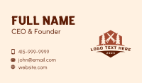 Pine Tree Saw Carpentry Business Card