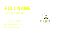 Construction Crane  Contractor Business Card