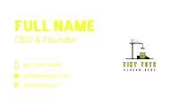 Construction Crane  Contractor Business Card