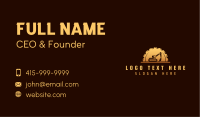 Construction Industrial Excavator Business Card