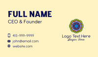 Mandala Textile Art  Business Card