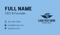 Blue Pixel Disc  Business Card