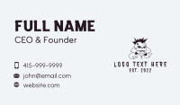 Mohawk Skull Punk Business Card