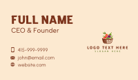 Vegetarian Food Basket Business Card