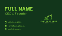 Contractor Excavator Quarry Business Card