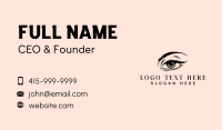 Woman Eye Beauty Business Card Design