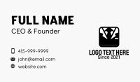 Men Suit Application Icon  Business Card