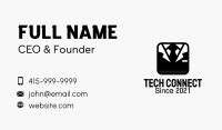 Men Suit Application Icon  Business Card
