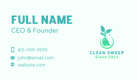 Eco Housekeeping Broom Business Card Image Preview