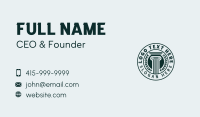 Column Pillar Wreath Business Card