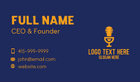 Light Bulb Microphone Business Card Design