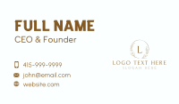 Elegant Flower Boutique Business Card