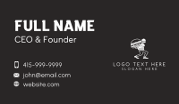 White Burger Burglar Business Card Design