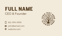 Tree Forest Eco Park Business Card