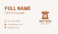 Brown Loaf Bread Business Card