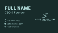 Business Innovation Letter S Business Card