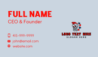 Mohawk Casino Skull Business Card