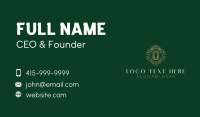 Decorative Emerald Diamond Business Card Design