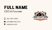 Construction Hammer Carpentry Business Card