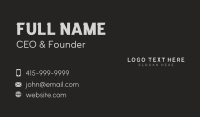 Handwritten Casual Wordmark Business Card