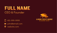 Fire Wolf Hunting Business Card