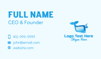 Blue Whale Tech App  Business Card Design