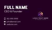 Tech Software Data Business Card Design