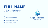3d Water Droplet Business Card