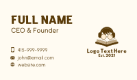 Boy Reading Book Business Card