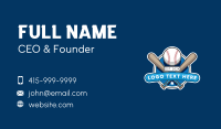 Baseball Sports League Business Card