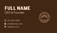 Summit Mountain Exploration Business Card Design
