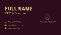 Royal Crown Shield Wreath  Business Card Design