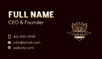 Luxury Eagle Shield Business Card Design