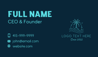 Sunset Island Beach Resort  Business Card