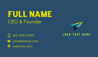 Logistics Paper Plane Business Card