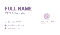 Royal Floral Letter Business Card