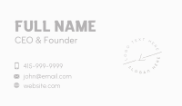 Minimalist Dainty Lettermark Business Card