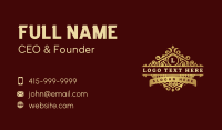 Luxury Decorative Royal Business Card