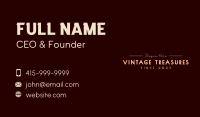 Fancy Vintage Wordmark  Business Card Image Preview