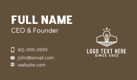 White Star Light Bulb  Business Card Design