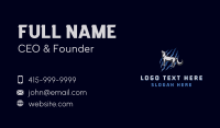 Howling Wolf Animal Business Card Design