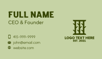 Green Tree Branch Business Card