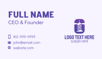 Purple Lighthouse Business Card