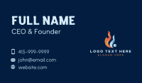 Liquid Fuel Flame Business Card Design
